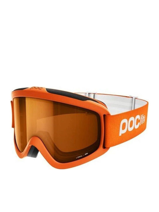 Poc Μάσκα Σκι & Snowboard Ενηλίκων Πορτοκαλί με Φακό σε Πορτοκαλί Χρώμα