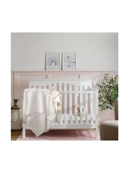Kotonia Home Baby Sheets Set Crib Cotton Fitted White 60x120cm