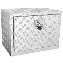 Cutie Depozitare Unelte Pentru Camionetă Camping Impermeabilă Din Aluminiu 2 Chei 610×335×405 Mm Gri