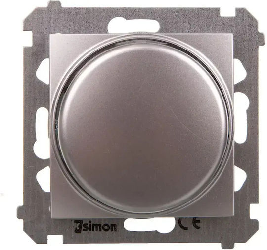 Kontakt-simon 54 Premium Rotary Dimmer Led Dimmable 230v 2-250w Silver Matt Ds9l.01/43 Wmds-004xlx-043