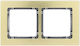 Deco Universal Frame Double Brushed Aluminum Frame Brass Color Bottom Graphite 8-11-dra-2