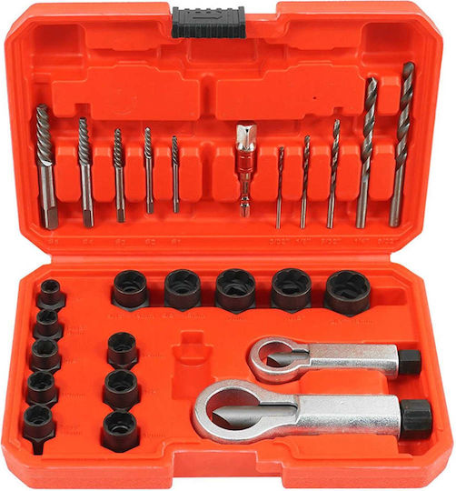 Set 26 Screw Extractor Pieces Verke 3/8 V86486