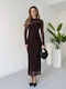 Maxi Abendkleid Brown