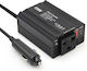 Inverter Invertor Auto 150W pentru Convertirea 12V DC în 220V AC