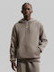 Nocta Fleece Sweatshirt mit Kapuze Grau