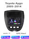 Auto-Audiosystem für Toyota Aygo 2005-2014 (Bluetooth/USB/WiFi/GPS/Apple-Carplay/Android-Auto) mit Touchscreen 7"