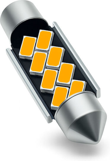Vencore 3216-10101 C5W Festoon 39mm LED Tube Lamp Base C5W 39mm Festoon 8 SMD 5630 2W 380 Lumen 12 Volt Warm White 3000K