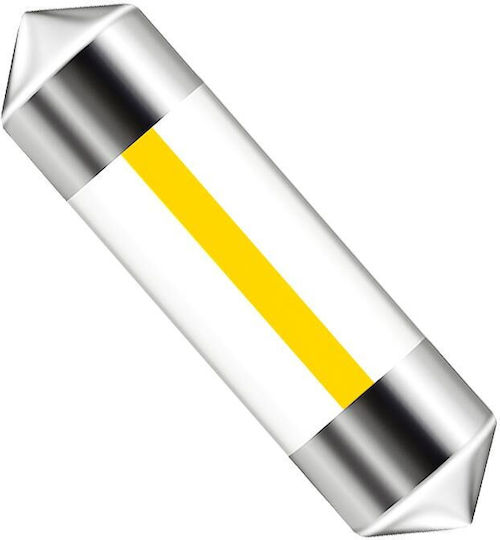 Vencore 3216-10117 C5w Festoon 31mm Λάμπα Led Σωληνωτή Βάση C5w 31mm Festoon 1 Filament Led 0.30w 100 Lumen 12 Volt Θερμό Λευκό 3000k