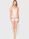 Jeannette Lingerie Καλοκαιρινό Babydoll Σομόν