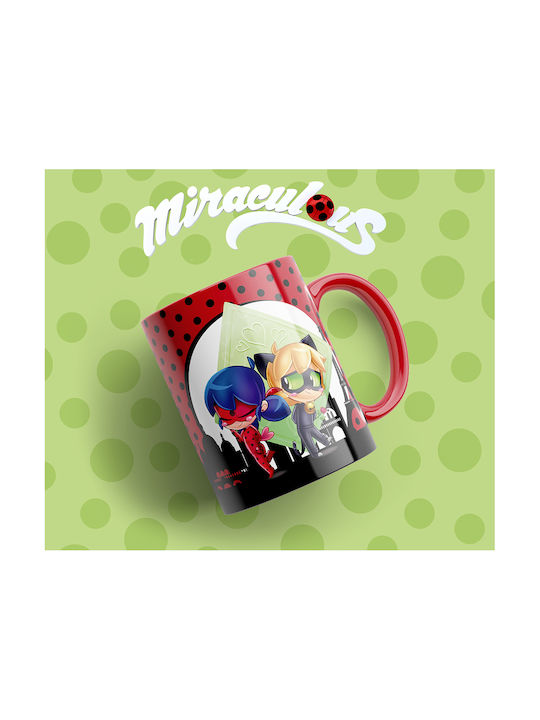 Digital Place Ladybug Mug Ceramic White 330ml