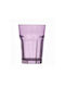 Wasserbrille Glas Lila