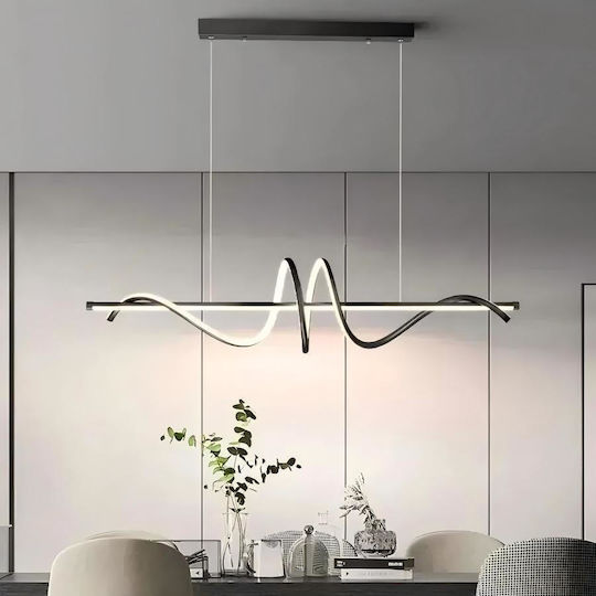 LED Κρεμαστό Φωτιστικό Μαύρο 100x100εκ. LED Κρεμαστό Φωτιστικό Μαύρο 100x100εκ.