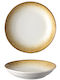 Lukanda Cavo Plate Soup made of Porcelain Yellow 20cm 6pcs