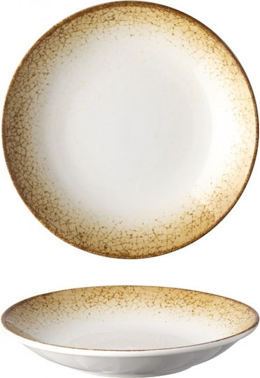 Lukanda Cavo Teller Suppe aus Porzellan Gelb 24cm 6Stück