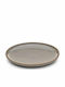 Yuk Plate Shallow made of Porcelain Gray 30.5cm 6pcs