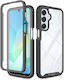 Tech-Protect Defense 360 Full Cover Plastic / Silicone 2mm Black (Galaxy A17)