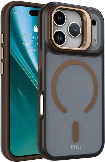 Etteri Back Cover Σιλικόνης Καφέ (iPhone 17 Pro Max)