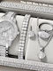 Luxury Quartz Watch & Watch Set Necklace Bracelet Earrings Ring