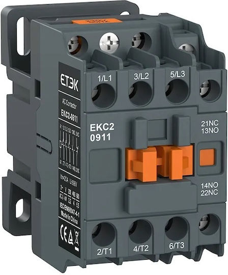 Etek Ekc2-1211-240 Relee De Fază Putere 3p 3 No 12a 5,5kw 1no+1nc 240 V Pion