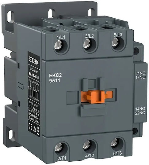 Etek Ekc2-8011-240 Relee De Fază Putere 3p 3 No 80a 37kw 1no+1nc 240 V Bobină