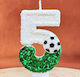 Geburtstagskerzen Nummer 5 – Fußball Ball