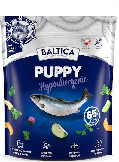 Baltica 1kg Trockenfutter für Welpen kleiner Rassen mit Lachs