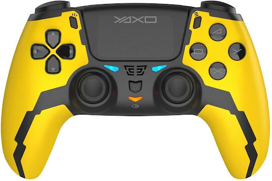 Yaxo Hornet Fury Elite Kabellos & Verkabelt Gamepad für Android / PC / PS3 / PS4 / iOS Solar Yellow