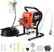 Airless Paint Sprayer Vevor Stand 900w High Pressure Airless Sprayer 3300psi Cleaning Brush Hose Extension Rod Nozzles Electric Paint Machine Spraying Interior or Exterior House Fence