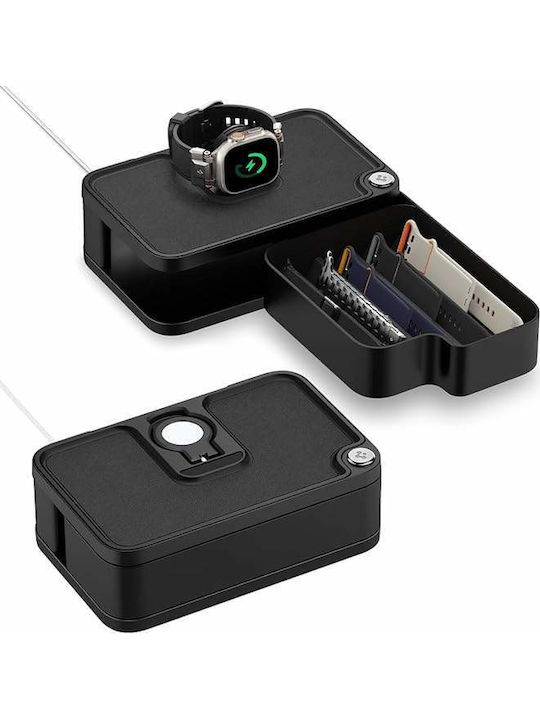 Spigen S340 Зарядно за Apple Watch Черен
