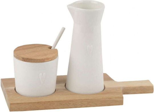 Raeder Little Friends Milchkanne & Zuckerdose Set Servieren aus Porzellan Weiß 4Stück Raeder Little Friends Milchkanne & Zuckerdose Set Servieren aus Porzellan Weiß 4Stück