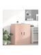 Cabinet de Birou Metalic Pink 80x40x90cm