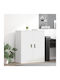 Cabinet de Birou Metalic Alb 90x40x105cm