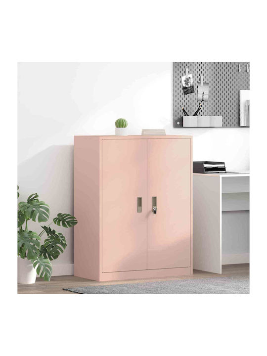 Cabinet de Birou Metalic Pink 80x40x105cm