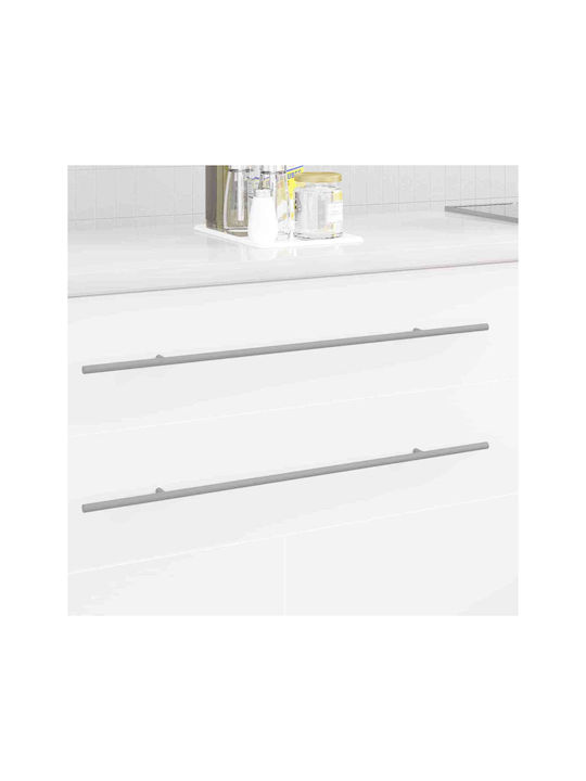 vidaXL Knob Furniture made of Metallic Silver 864738 12pcs