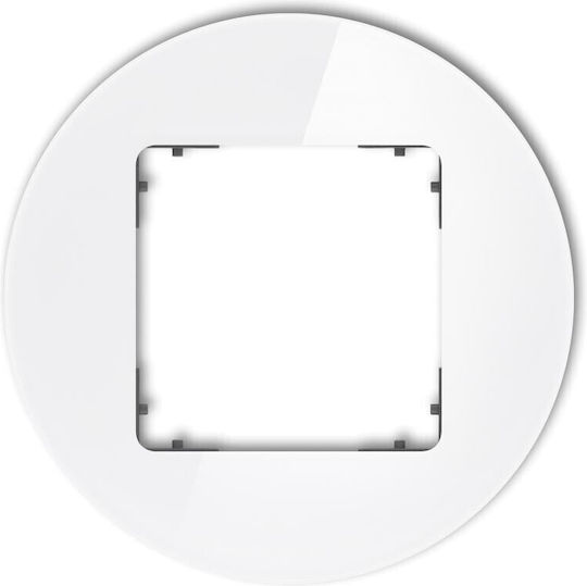 Icon Universal Frame Single Straddle Glass Effect Frame White Bottom Graphite Matt 0-28-irso-1