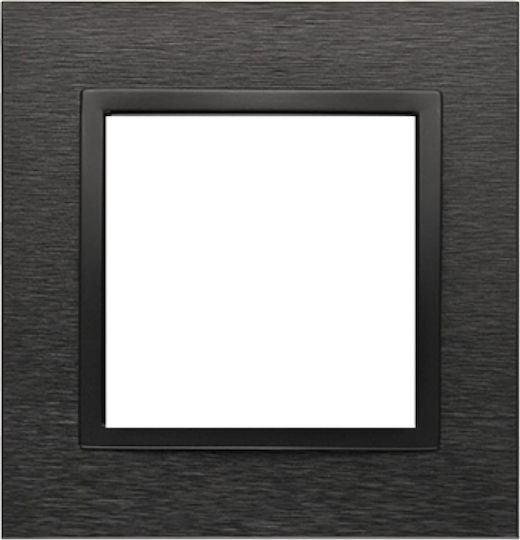 Simon 54 Nature Frame 1-Fold Metal Inox Dark Drn1/83