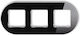Icon Universal Frame Triple Straddle Glass Effect Frame Black Bottom White 12-0-irso-3