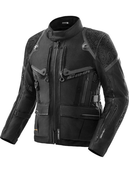 Shima Bărbătesc Geacă de motocicletă Cordura Waterproof Negru