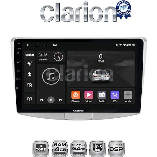 Clarion Car Audio System for Volkswagen Passat 2010 > 2016 (Bluetooth/USB/WiFi/GPS/Apple-Carplay/Android-Auto)