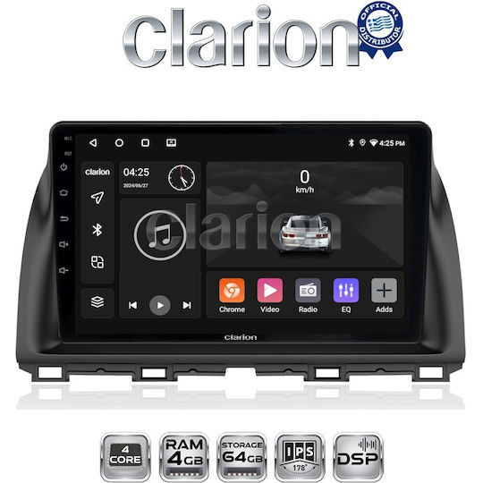 Clarion Car Audio System for Mazda CX-5 2013>2017 (Bluetooth/USB/WiFi/GPS/Apple-Carplay/Android-Auto)