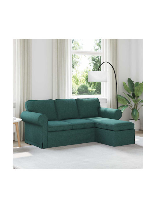 Corner Couch with Reversible Angle Dark Green 2...