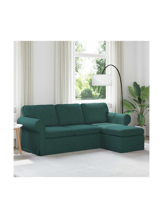 Corner Couch with Reversible Angle Dark Green 2...
