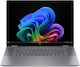 HP OmniBook X Flip 2-in-1 Copilot+ PC 16-AR0013 16" IPS FHD+ Touchscreen (Ryzen AI 300 Series-AI 5 340/16GB/512GB SSD/W11 Home) Meteor Silver (US Keyboard)