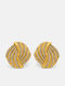 Enotia Earrings made of Steel Gold Plated with Stones