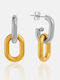 Enotia Earrings Hoops made of Steel Gold Plated