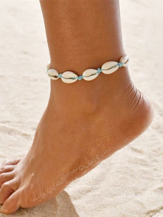 Elegant Βραχιόλι Ποδιού από Κορδόνι Τιρκουάζ