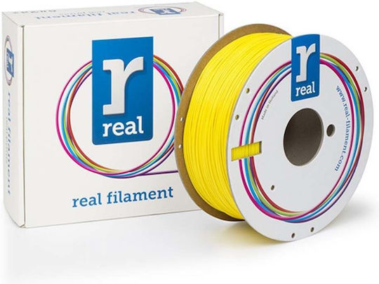Real Filament Filament PLA Pentru Imprimante 3D 1.75mm Galben 1kg 1 Bucată Bobină