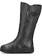 Leather Women's Ankle Boots Black