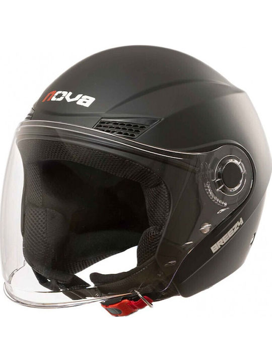 Nova Racing OF851 Breezy Matt Black Κράνος Μηχανής Jet ECE 22.06