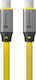 Tactical USB 2.0 Cable USB-C male - USB-C 60W Yellow 1m (57983127955)